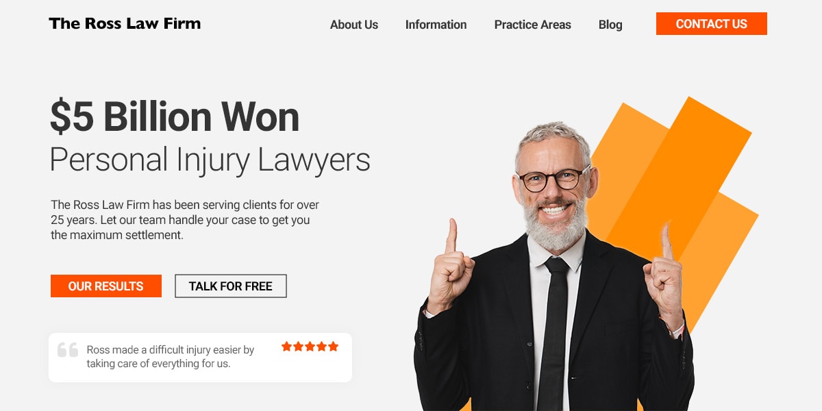 Law Firm Web Design Example