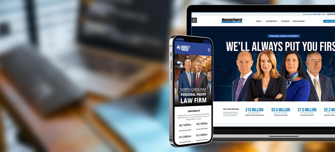 Law firm web design examples