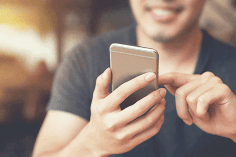 Man on phone