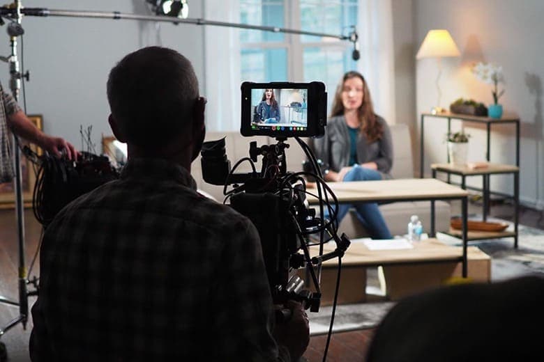 behind the scenes of a Law firm tv production