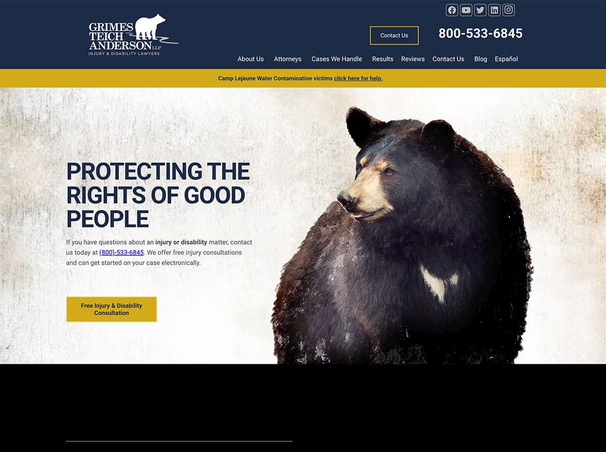 GTA Law Firm Website Design