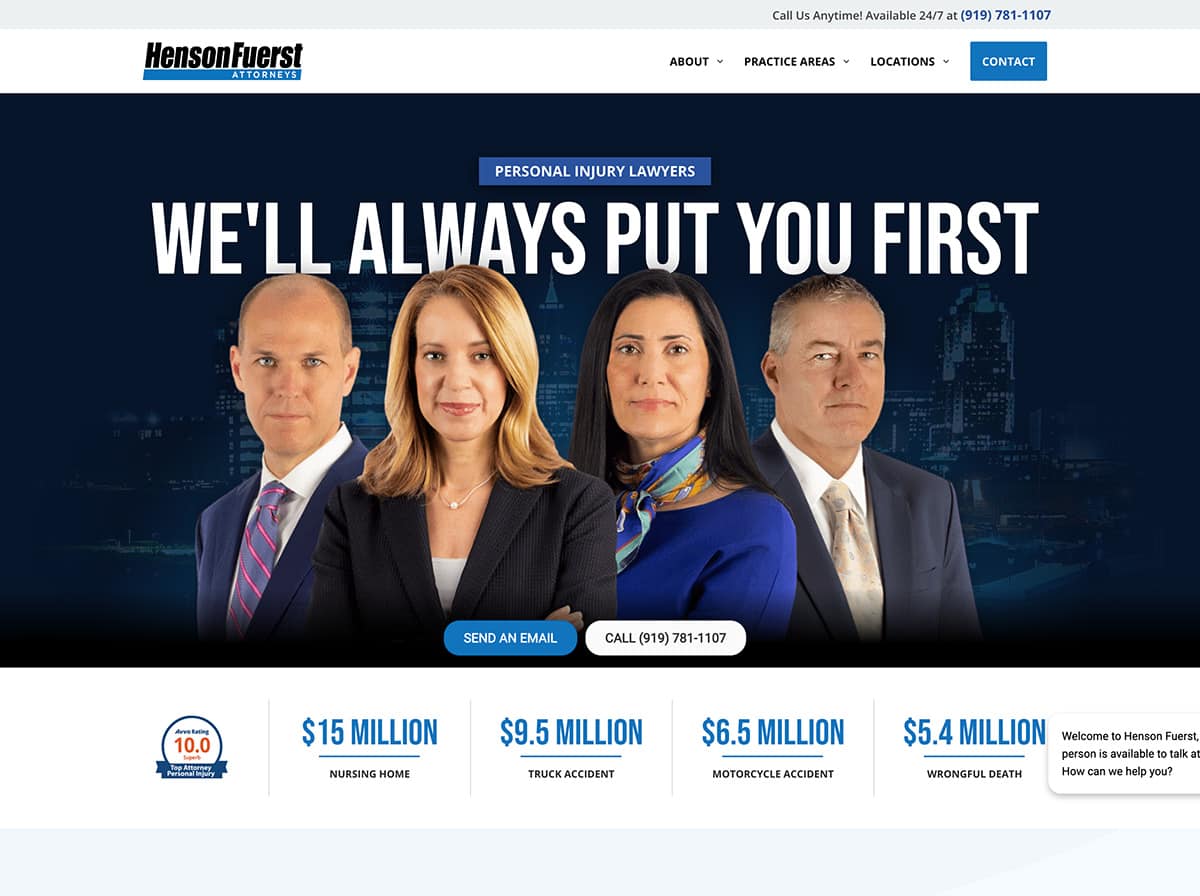 HF Law Firm Website Design