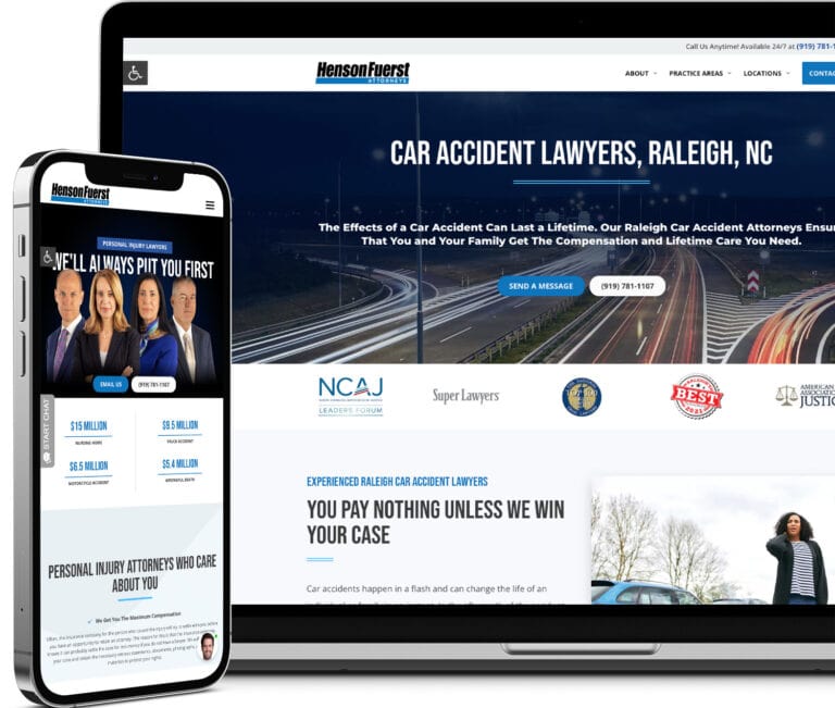 Henson Fuerst Website Mockups