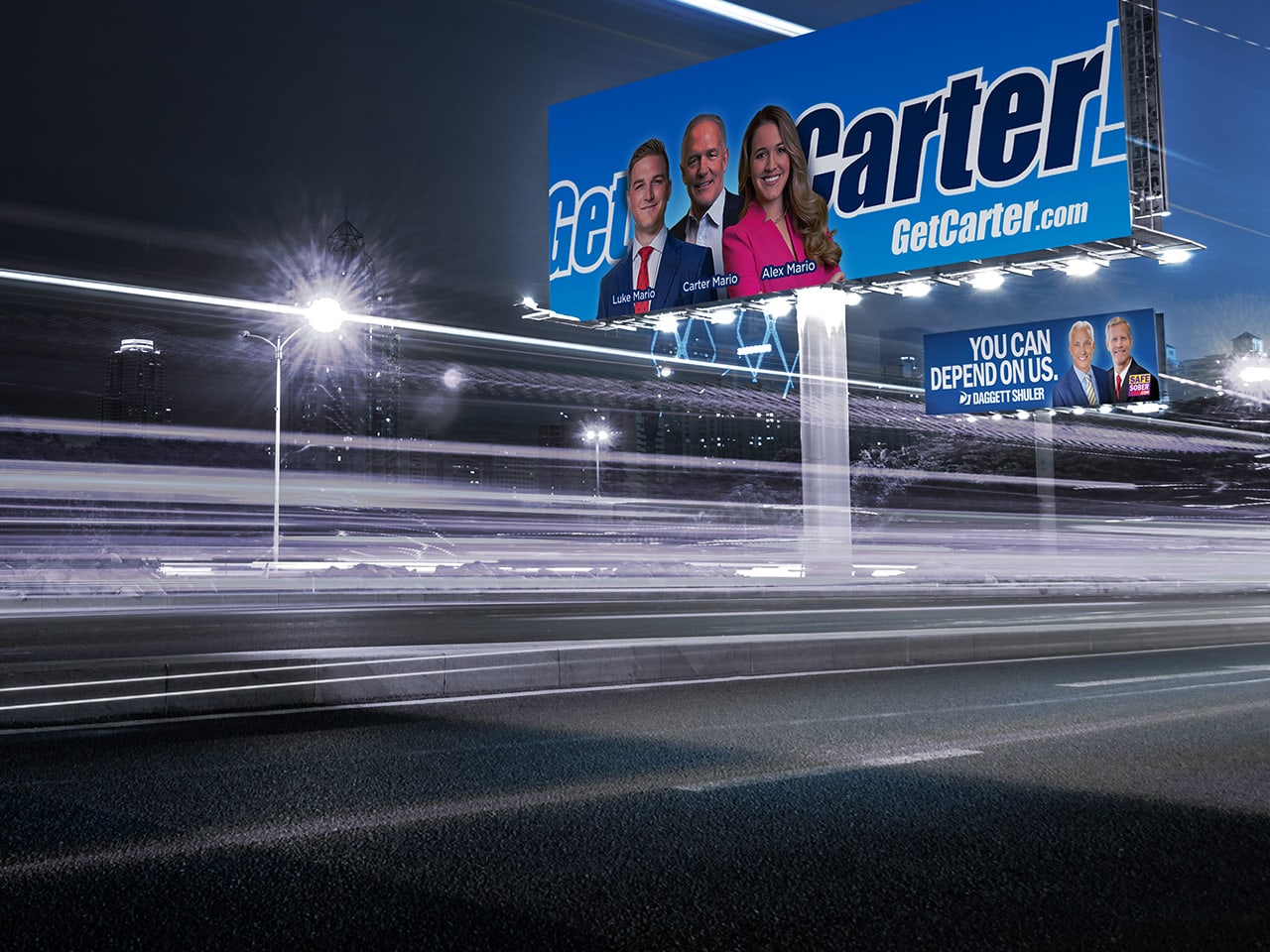 Example of two law firm billboards