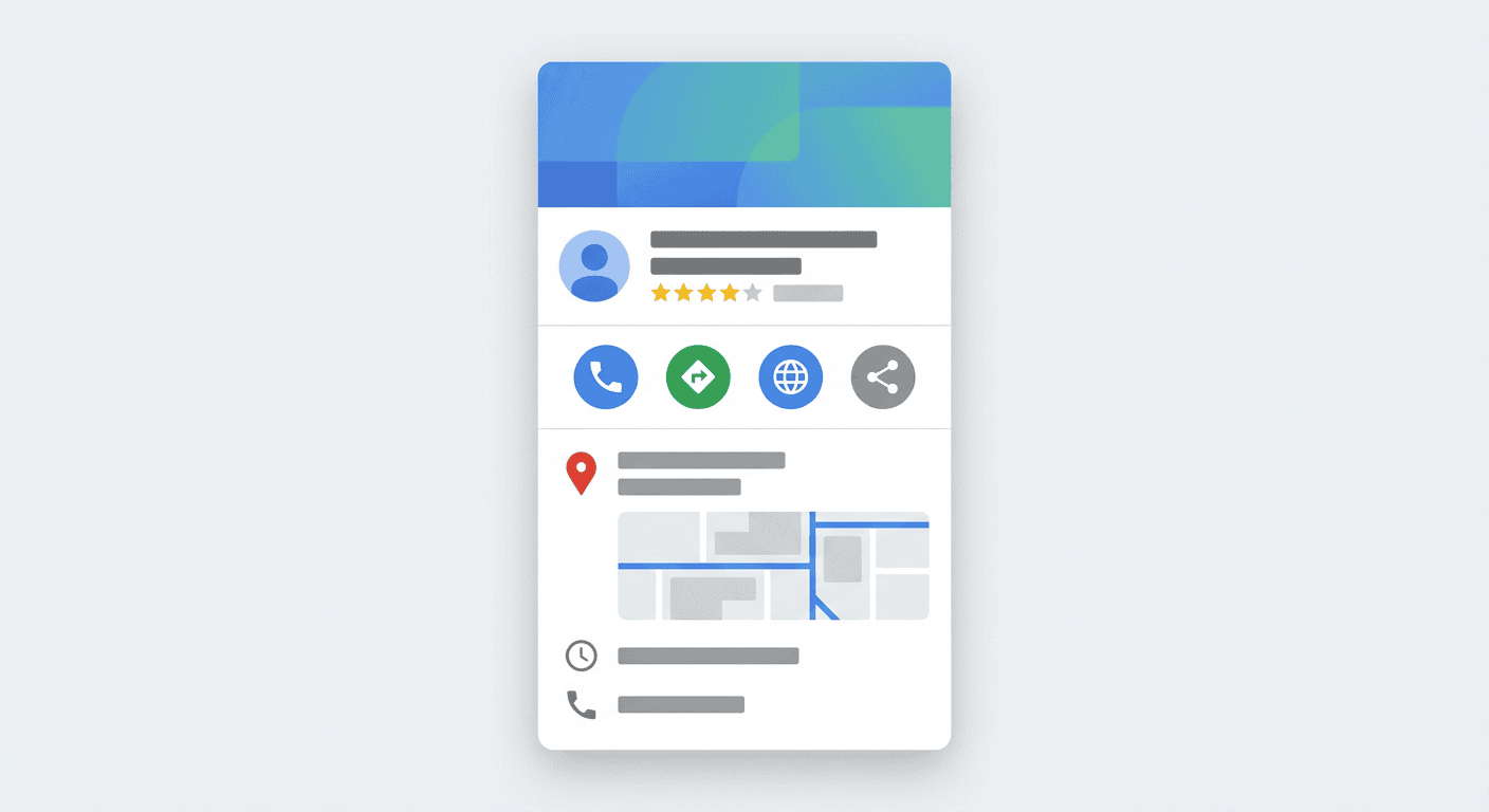 Abstract google business profile nbp