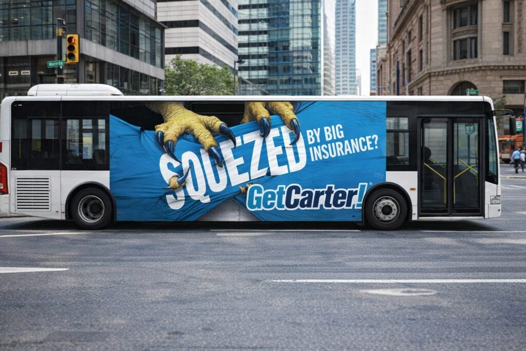 Cm squeezed eagle bus wrap on city street 1536x1024