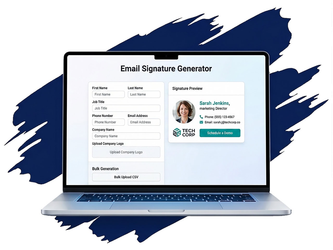 Email signature generator cta
