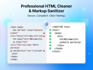 HTML Sanitizer & Markup Cleaner