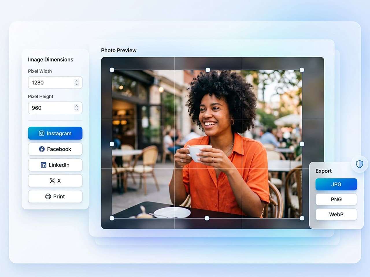 Image resize tool
