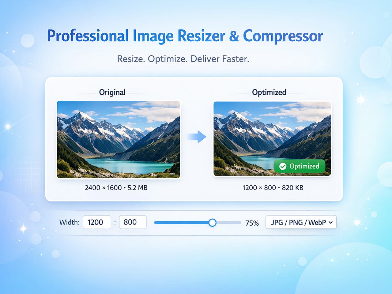 Image resizer feature